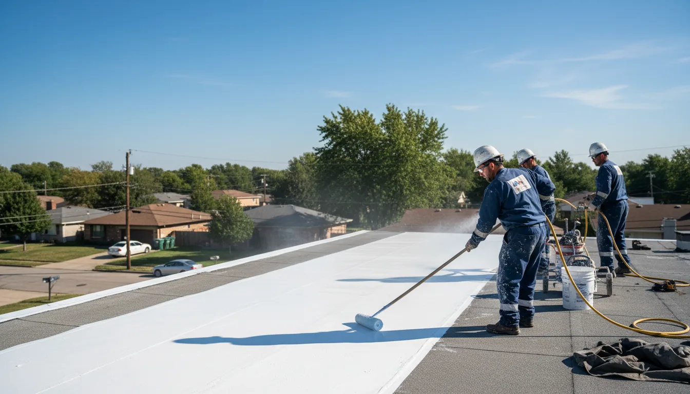 Commercial roof coating in Madill, OK near me